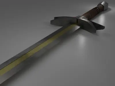 Wolfsbane Sword Free low-poly 3D model