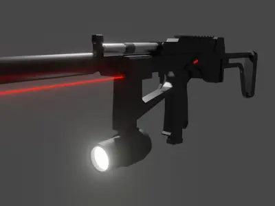 Custom PP2000 Low Poly Free 3D model