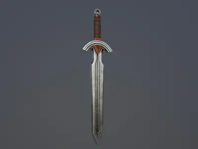 Simple Sword Low-poly 3D model purchase