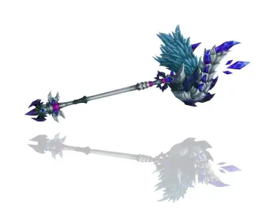 Demon Lord Scepter Low-poly 3D model