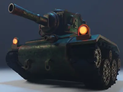  TANK RIGGED AND ANIMATED 3D model