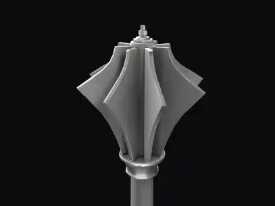 Knight Mace Low-poly 3D model