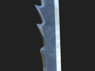 Medieval sword 3d model Low-poly 3D model buy