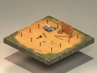  Gold Mine Level 5 3D model