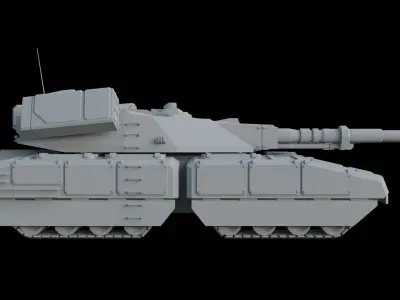 Mammoth Tank  - Fun Model Low-poly 3D model