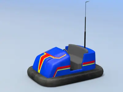 bumper cars Low-poly 3D model buy