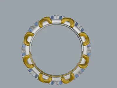 Tiffany Ring 19 size 3D model