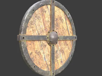 Shield metal bar 3D model