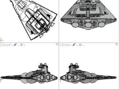 Star Wars Dominator star destroyer 3D print model