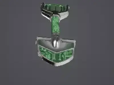 Sci-Fi Cybernetic Power Shovel Low-poly 3D model