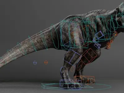 TYRANNOSAURUS REX Low-poly 3D model 12