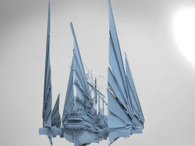 Great Khan Scout Ship 3D model