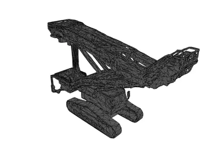 Detailed Mining Excavator 3D Model Low-poly 3D model