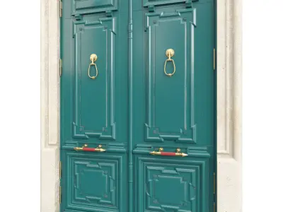 Entrance classic door 105 3D model