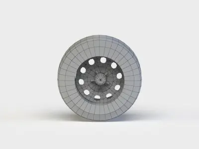 Tire Wheel Low-poly 3D model by DexsoftGames