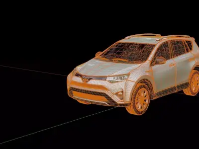 Toyota RAV4 2017 Hybrid 3D model