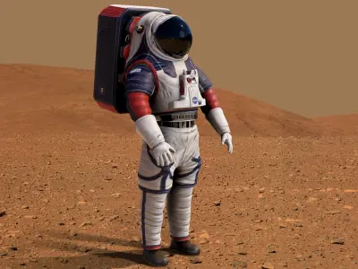 NASA 2024 xEMU Moon Spacesuit 3D model