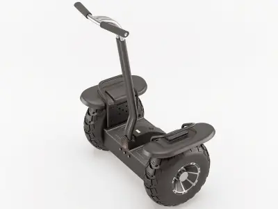 Off-road self-balancing scooter 3D model