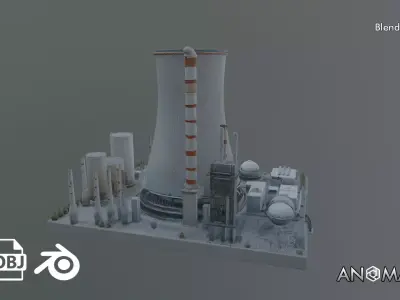 nuclear reactor Free 3D model