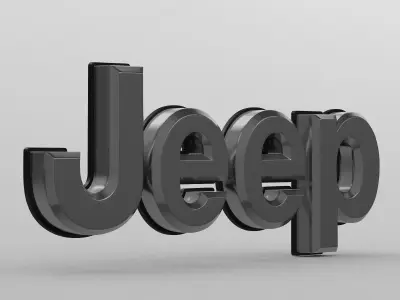 jeep logo 3D model