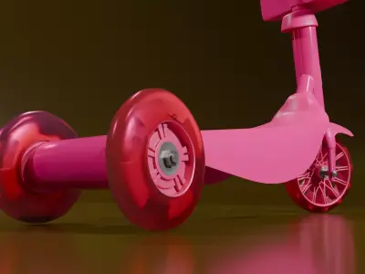 SCOOTER KIDS 3D model