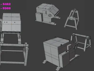 Cut to length line machine 3D model