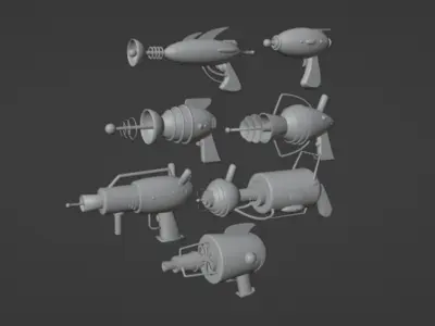 Rayguns - Aliens Guns 3D model