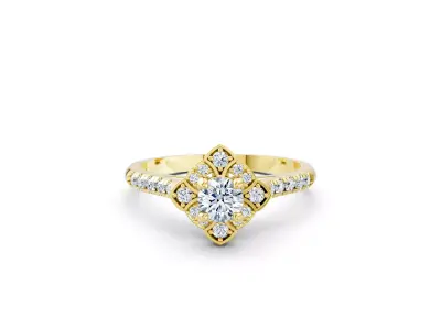 25 engagement rings 3DM files and renders pack 3D print model