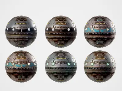 2022 MEGA SCIFI TEXTURES COLLECTION 3D Model Pack