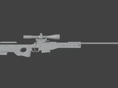 Accuracy International AWM 3d model 3D model