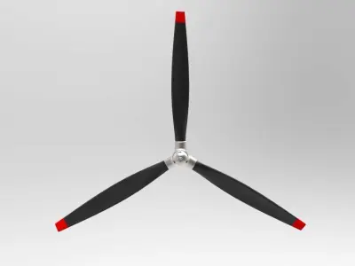 Propeller 3d model Free low-poly 3D model