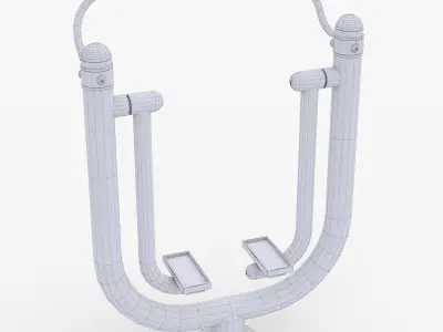 Outdoor fitness Equipment Exercise Single Air Walker 3D model