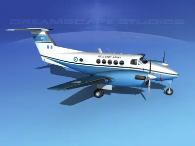 Beechcraft UC-12Q Huron HAF 3D model