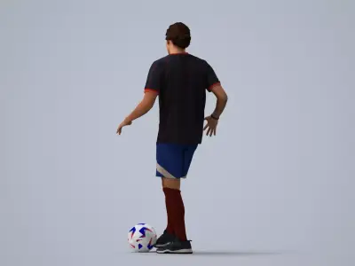 00497Mateo003 - Adult Caucasian male exercising in athletic 3D model