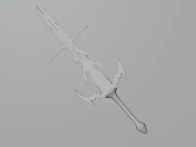 SWORD BLENDER Low-poly 3D model