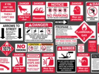 Industrial Sign Decal vol 02 Sticker and Decal generator Texture