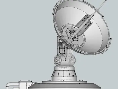 Sci-Fi Parabolic Antenna - High Detail Level 3D print model