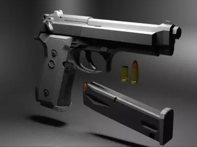 Beretta 92fs 3D model