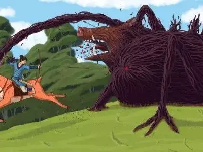  Boar Demon from Princess Mononoke Low-poly 3D model