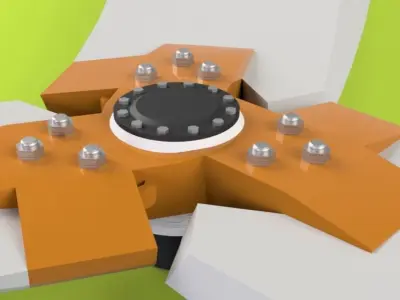 Mechanical Fan 4 3D model