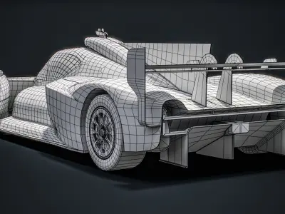 Toyota GR H2 Racing Concept WEC Season 2026 Hydrogen Car 3D model