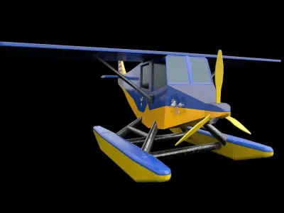 Helicopter Version2 Low-poly 3D model