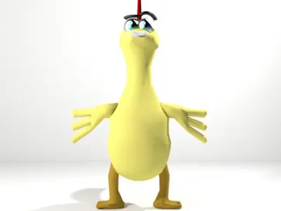 Cartoon Animal Chicken 3D model