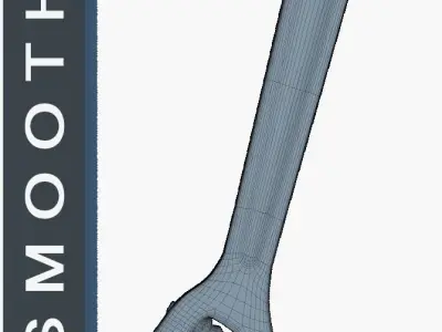 Wrench Low SM Low-poly 3D model