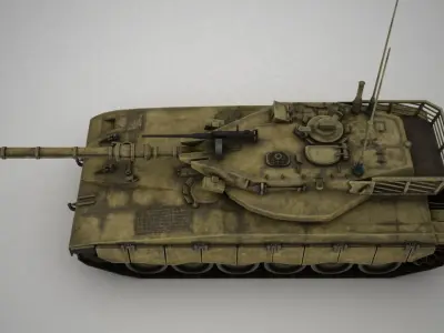 Tank Simple Low-poly 3D model