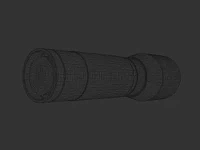 LED Minature Tactical Flashlight  3D model