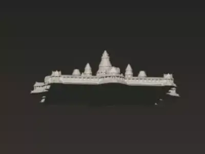 Ancient Temple City 3D Model 3D print model