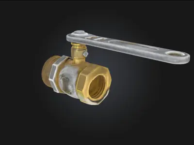 Bronze Faucet Classic Elegance  3D model