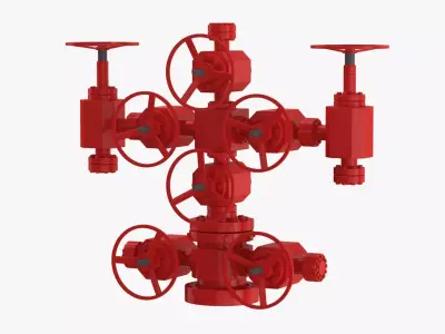 Oil Wellhead 3D model