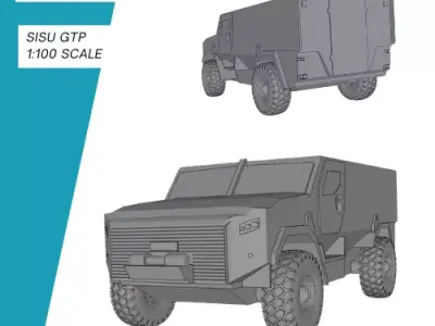 Sisu GTP MARPV Tabletop NATO 3D print model